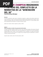 Imaginarios y Poéticas Del Conflicto en La Narrativa de La "Generación Del 50" - Geneviève Champeau