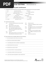 Grammar EXTRA NI 3 Unit 1 Past Simple and Past Continuous