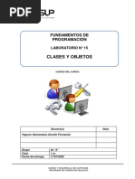 Lab 15 - Clases y Objetos