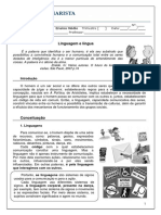 Alunoa N Serie Turma Ensino Medio Trimestre Data Disciplina Professor Linguagem e Lingua