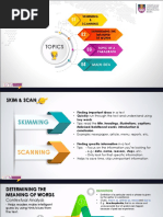 Chapter 1 - Skim Scan, Meaning, Topic, Main Idea