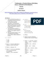 Mathematics A Practical Odyssey 8th Edition Johnson Mowry 130510417X Solution Manual