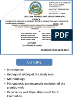 Magmatic-Hydrothermal System of Mineralization Ekomedion Cameroon