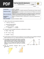 Taller Recuperación Math - 10 Segundo Periodo