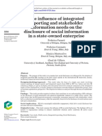 The Influence of Integrated Reporting and Stakeholder Information Needs On The Disclosure of Social Information in A State-Owned Enterprise