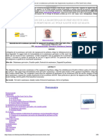 Internalisation de La Maintenance Préventive Des Équipements de Perfusion Au Pôle Santé Sud Le Mans