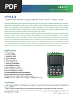 GF438II Power Qualtiy Analyzer GFUVE