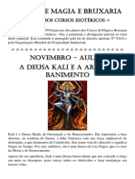 Novembro - Aula 1 - A Deusa Kali e A Arte Do Banimento