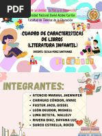 CUADRO DE CARACTERISTICAS DE LIBROS - Literatura Infantil