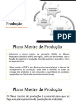 Plano Mestre Da Produção