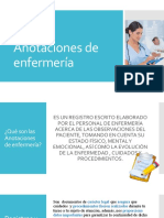 Anotaciones de Enfermería