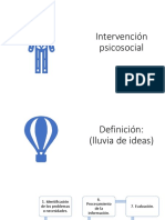 Intervención Psicosocial