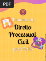 Resumos de Direito Processual Civil para OAB