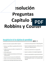 Resolución Preguntas Capítulo 1, Robbins y Coulter