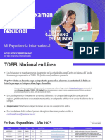 Fechas TOEFL