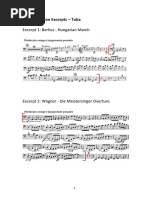 BHSO Audition Excerpts Tuba