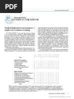 Sadsater To The Editor. Surgical Logbooks in Neurosurgery - A Simple Way To Enhance Training