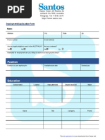 Santos LTD, Application Form - 2