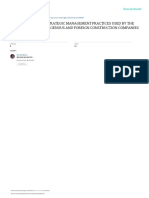 Evaluation of The Strategic Management Practices Used by The Publicly Quoted Indigenous and Foreign Construction Companies in Nigeria