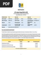 LIC's Jeeven Umang (Plan No. 945) : Benefit Illustration