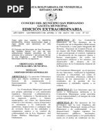 Ordenanza Sobre Contraloria Municipal San Fernando de APURE