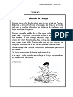 Fichas para Reforzar Lectura 4° Básico