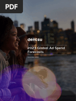 Dentsu 2023 Global Ad Spend Forecasts