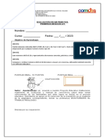 Evaluación de Matemática 1 Basico Nº1