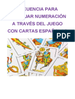 Secuencia Numeración Juego de Cartas Inicial V