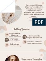 GROUP 9 - Environmentaal Planning (Agrarian, Forest, Coastal) Principles, Importance, Environmental Impact Assessment, The Guidelines and Policies in The Implementation