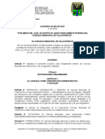 Acuerdo No 263 de 2015 Reglamento Interno Editable