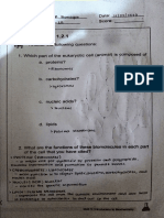 Activity 1.2 Biochemistry and The Living State