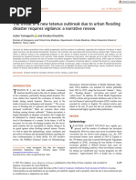 Acute Medicine Surgery - 2023 - Yamaguchi - The Threat of A New Tetanus Outbreak Due To Urban Flooding Disaster Requires