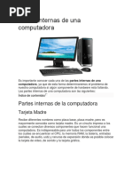 Partes Internas de Una Computadora PDF