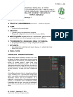 GUÍA DE ACTIVIDAD - Simulación de Fluidos