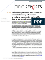 Fluoride-Doped Amorphous Calcium Phosphate Nanoparticles As A Promising Biomimetic Material For Dental Remineralization