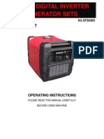 xg-sf5600d gENERATOR mANUAL