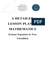 Lesson-plan-Linear Equation