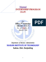 Manual of Summer - Internship - Program