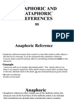 Anaphoric and Cataphoric References-1