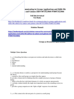 Communicating in Groups Applications and Skills 9th Edition by Adams and Galanes ISBN Test Bank