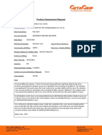 Warranty Product Assesment Request MRF 38565225