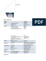 Especificaciones de Ups