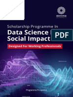 Scholarship Program in Data Sciences For Social Impact For Working Professionals