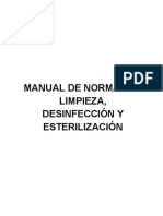 Manual de Normas de Limpieza, Desinfeccion y Esterilizacion