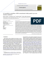 Is It Possible To Remediate A BTEX Contaminated Chalky Aquifer by in Situ Chemical Oxidation?