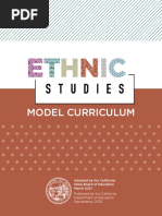 California Ethnic Studies Model Curriculum