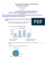 Elementary Statistics 2nd Edition by Navidi Monk ISBN Test Bank