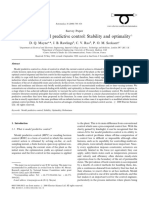 Constrained Model Predictive Control Sta