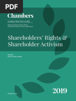 2019 Chambers Global Practice Guide On Shareholders' Rights & Shareholder Activism (Australia)